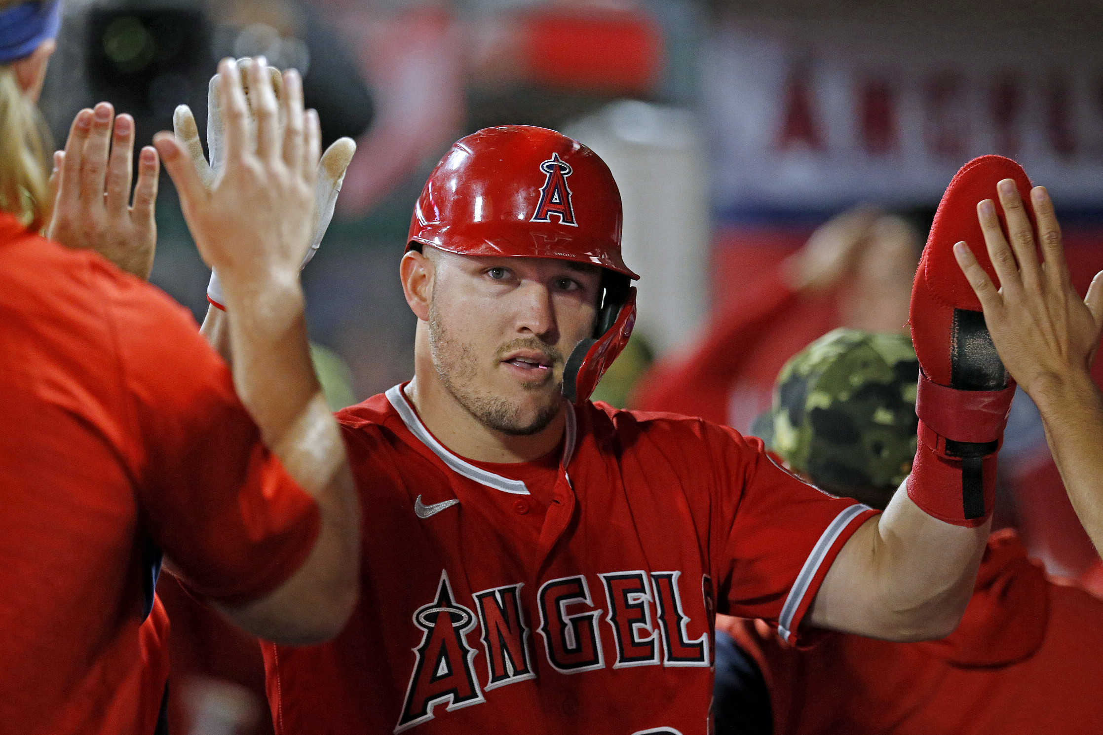 Mike Trout 2020 Game Used Jersey - 7/28 vs. SEA, 8/10 vs. OAK