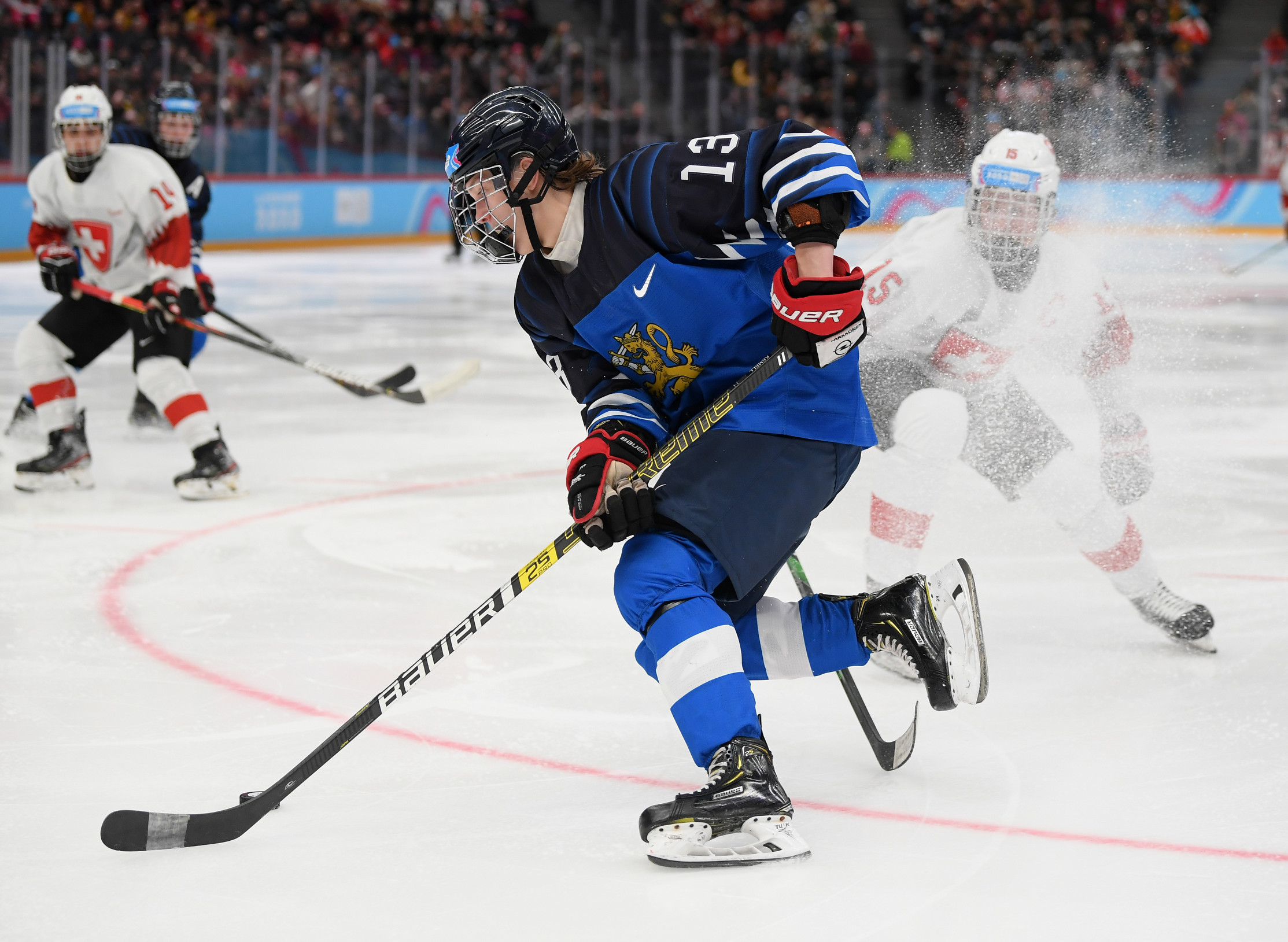 Jimmy Snuggerud has his wingspan measured during the 2022 NHL News Photo  - Getty Images