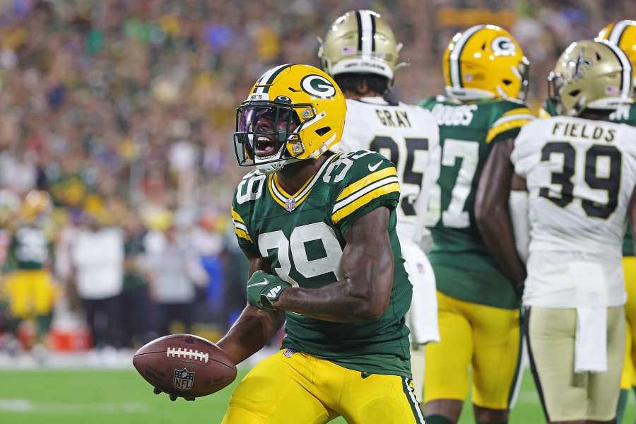 Romeo Doubs touchdown video: Packers rookie finds end zone on