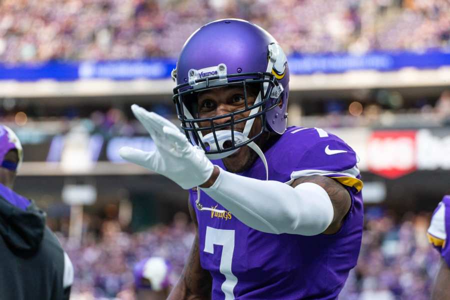 Minnesota Vikings tight end Chris Herndon (89) warms up before the first  half of an NFL football game between the Carolina Panthers and the  Minnesota Vikings, Sunday, Oct. 17, 2021, in Charlotte