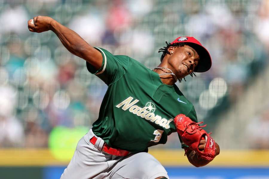 Justin Crawford of the Philadelphia Phillies minor league system News  Photo - Getty Images