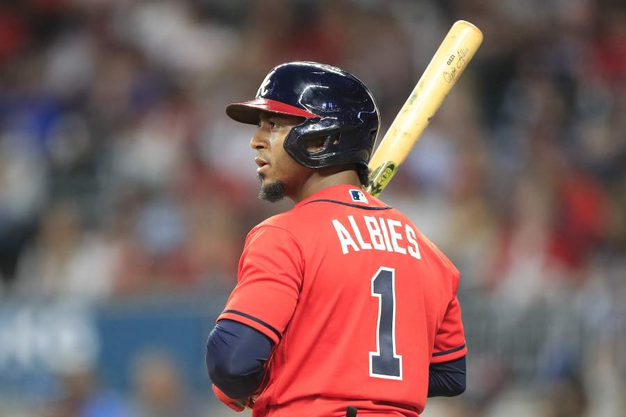 Houston, United States. 13th June, 2023. Washington Nationals shortstop CJ  Abrams (5) batting in the top of the fifth inning during the MLB game  between the Washington Nationals and the Houston Astros