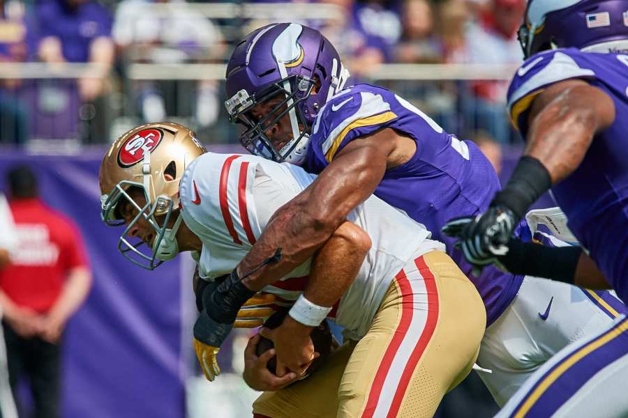 Minnesota Vikings Danielle Hunter #99 2018 Salute to Service