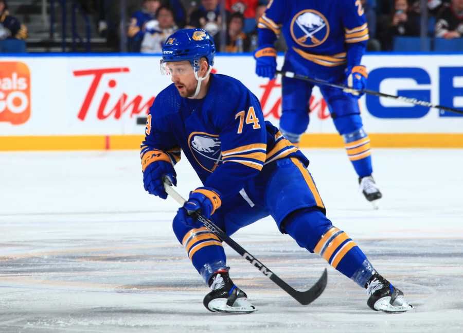 Buffalo Sabres - 2018 Bridgestone NHL Winter Classic - New York Rangers v  Buffalo Sabres NEW YORK, NY - JANUARY 1: Jack Eichel #15 of the Buffalo  Sabres skates the puck out