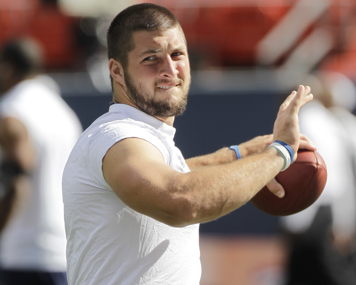 Tim Tebow to wear No. 85, for now - NBC Sports