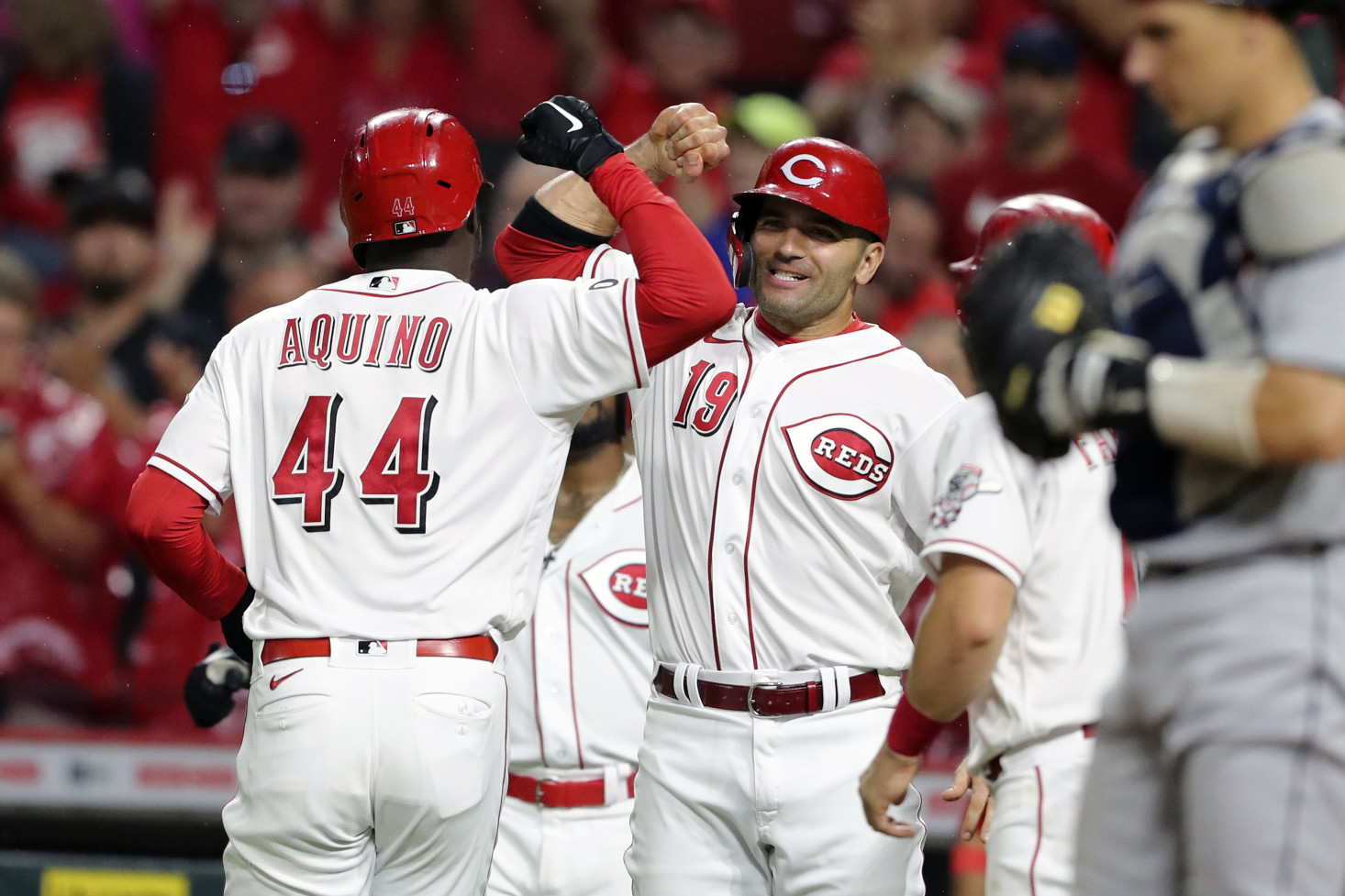 Votto Still Bangs Baseball Jersey (Red)