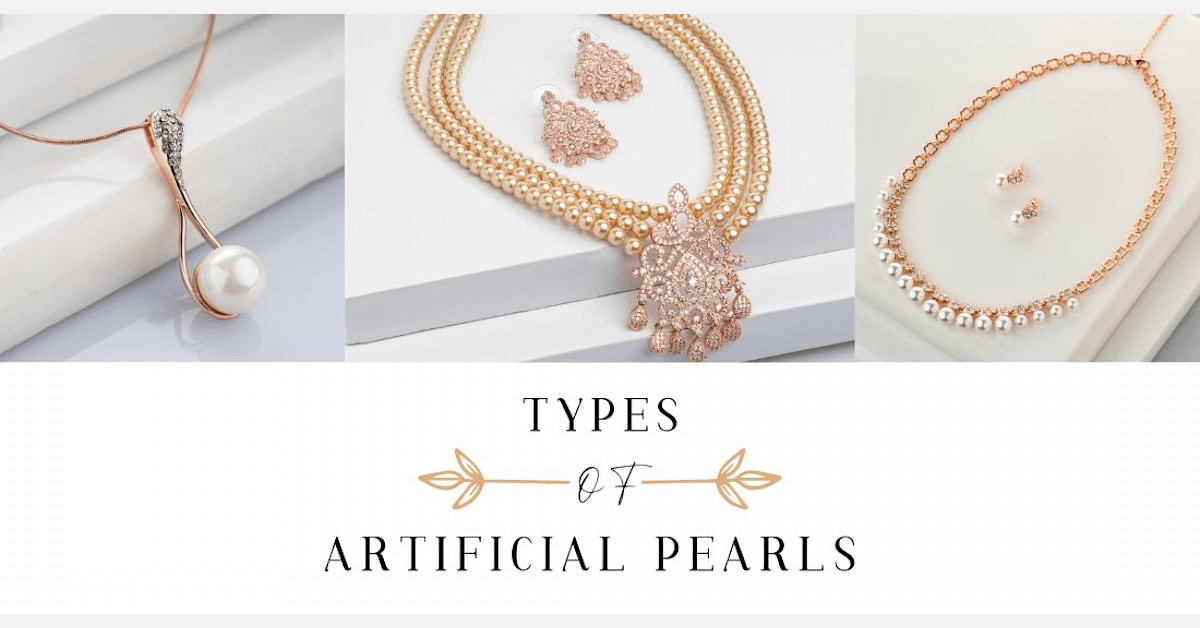 Artificial pearls online on sale