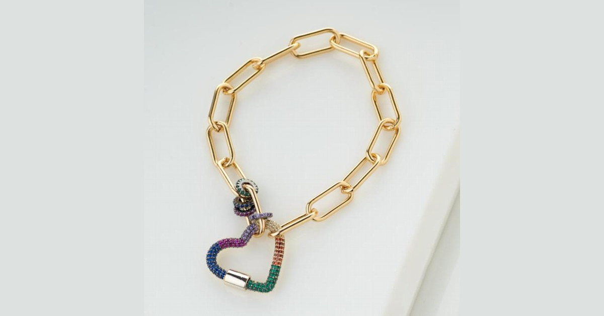 Apm rainbow necklace top
