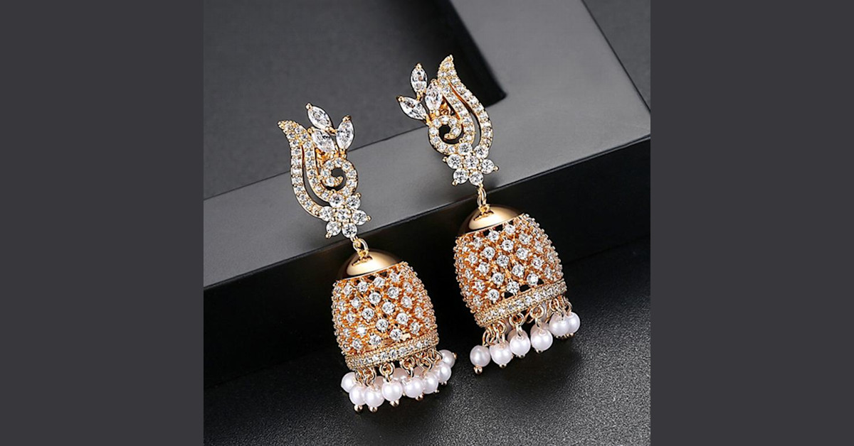 Jhumki type earrings top