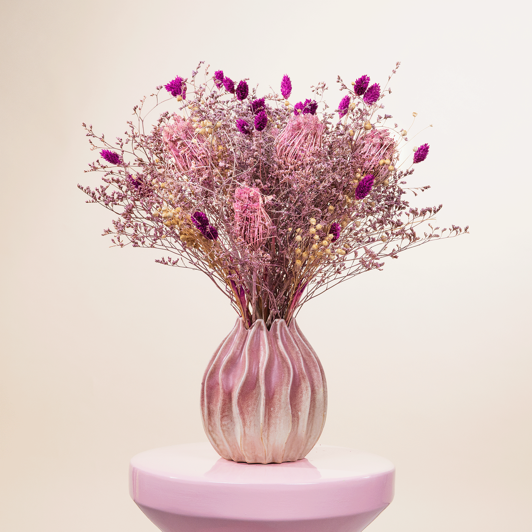 blumenbank balkon Blumenständer Blumentreppe Pflanzregal Garten Holz Regal Stabi Farbe wählen:Misty Rose Cotton