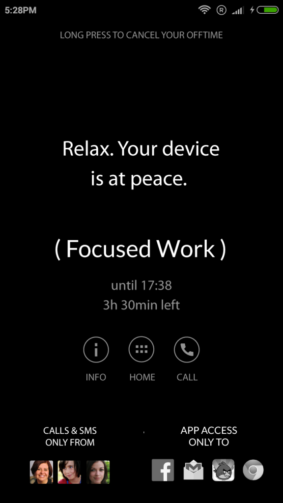 offtime app to unplug and relax