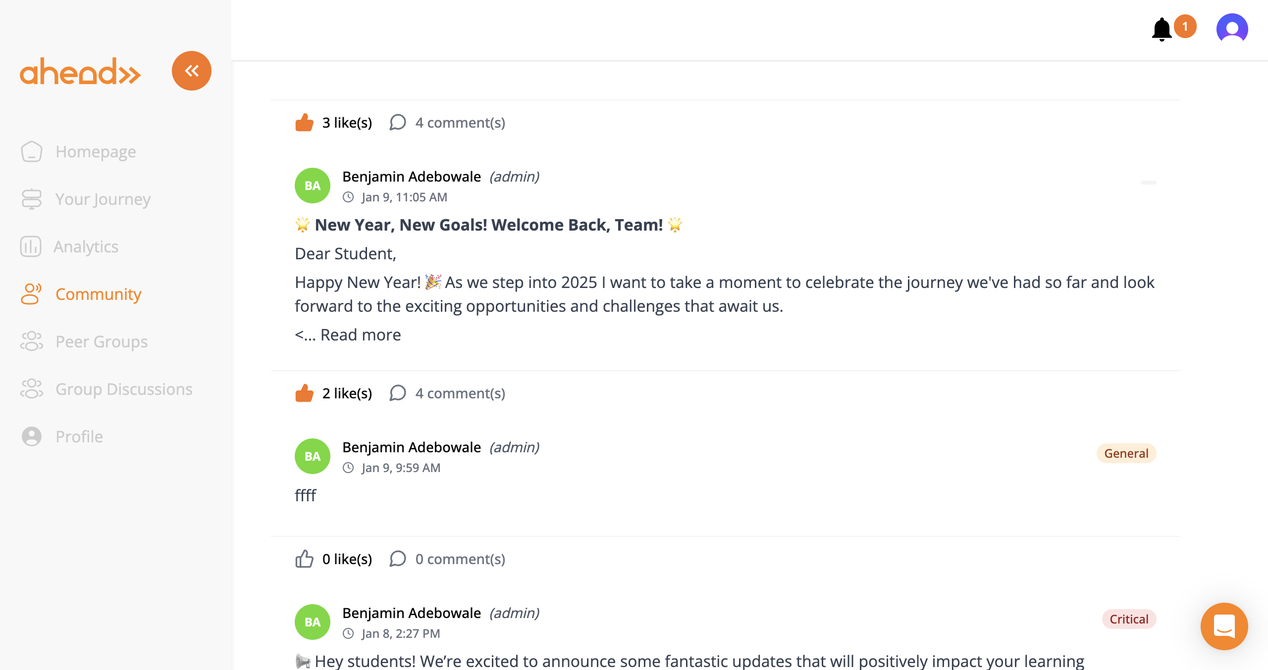 Ahead Learning Platform screenshot 2