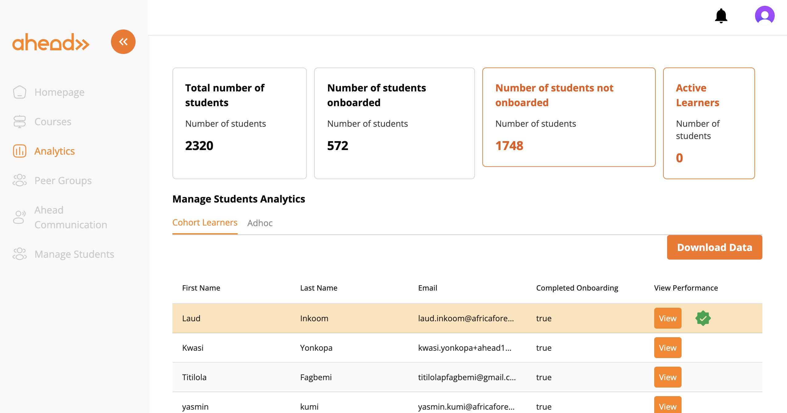 Ahead Learning Platform screenshot 3