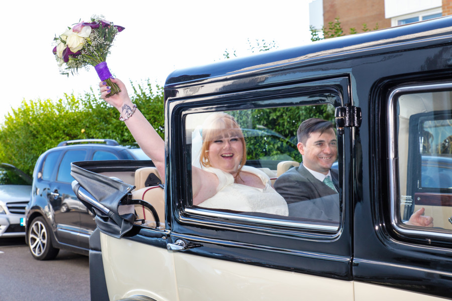 South West | Dorset | Bournemouth | Summer | Beach | Classic | Purple | Turquoise | Castle | Real Wedding | Jennie Franklin #Bridebook #RealWedding #WeddingIdeas Bridebook.co.uk 