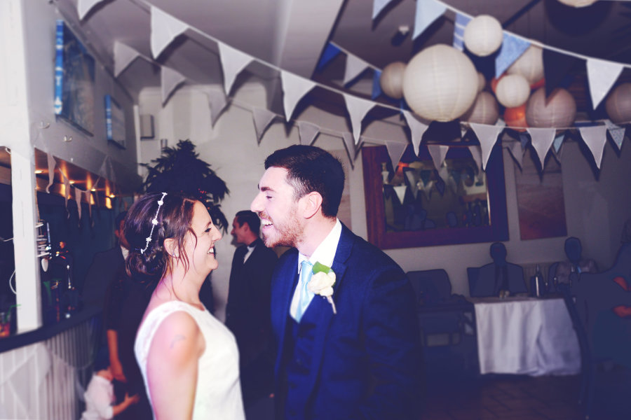 South West | Cornwall | Porthtowan | Autumn | Coastal | DIY | Blue | White | Bar | Real Wedding | Helen Court Photography #Bridebook #RealWedding #WeddingIdeas Bridebook.co.uk 