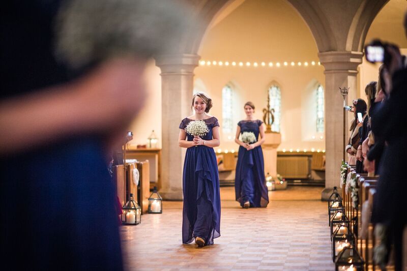 South East | Norfolk | Norwich | Winter | Natural | Rustic | Blue | Red | Historic Buillding | Real Wedding | Hajley Photography #Bridebook #RealWedding #WeddingIdeas Bridebook.co.uk