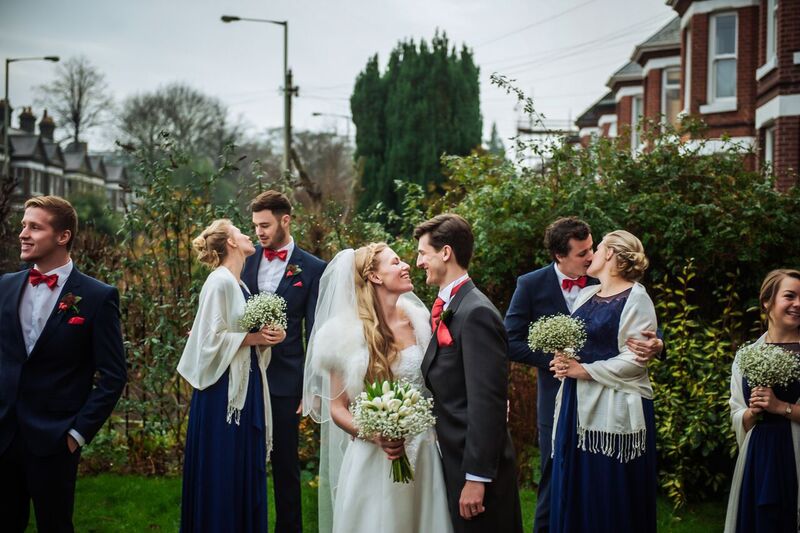 South East | Norfolk | Norwich | Winter | Natural | Rustic | Blue | Red | Historic Buillding | Real Wedding | Hajley Photography #Bridebook #RealWedding #WeddingIdeas Bridebook.co.uk