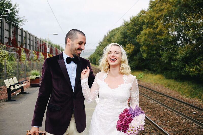 Scotland | Lanarkshire | Glasgow | Autumn | Coastal | Outdoor | Vintage | Purple | Red | Castle | Real Wedding | Hajley Photography #Bridebook #RealWedding #WeddingIdeas Bridebook.co.uk
