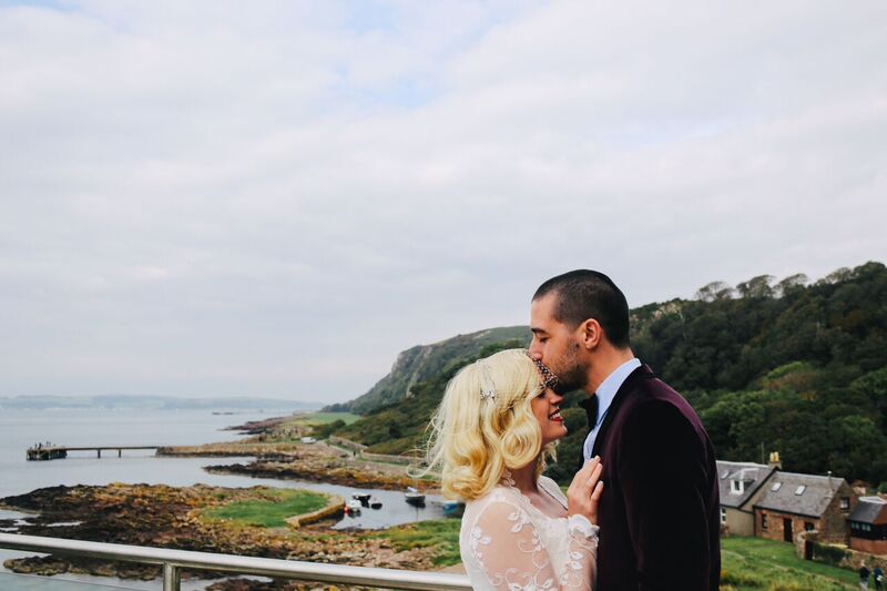 Scotland | Lanarkshire | Glasgow | Autumn | Coastal | Outdoor | Vintage | Purple | Red | Castle | Real Wedding | Hajley Photography #Bridebook #RealWedding #WeddingIdeas Bridebook.co.uk