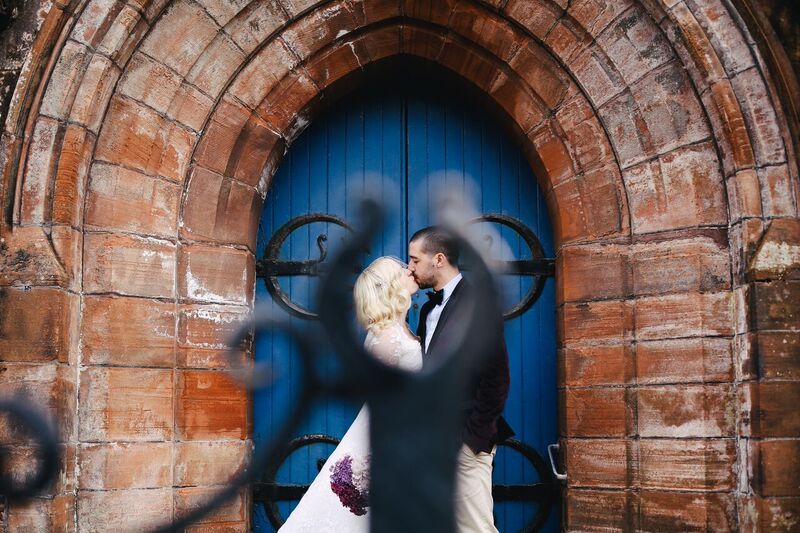 Scotland | Lanarkshire | Glasgow | Autumn | Coastal | Outdoor | Vintage | Purple | Red | Castle | Real Wedding | Hajley Photography #Bridebook #RealWedding #WeddingIdeas Bridebook.co.uk