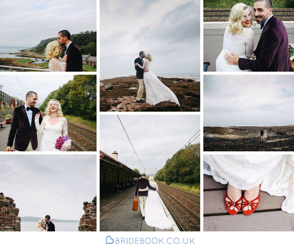 Scotland | Lanarkshire | Glasgow | Autumn | Coastal | Outdoor | Vintage | Purple | Red | Castle | Real Wedding | Hajley Photography #Bridebook #RealWedding #WeddingIdeas Bridebook.co.uk