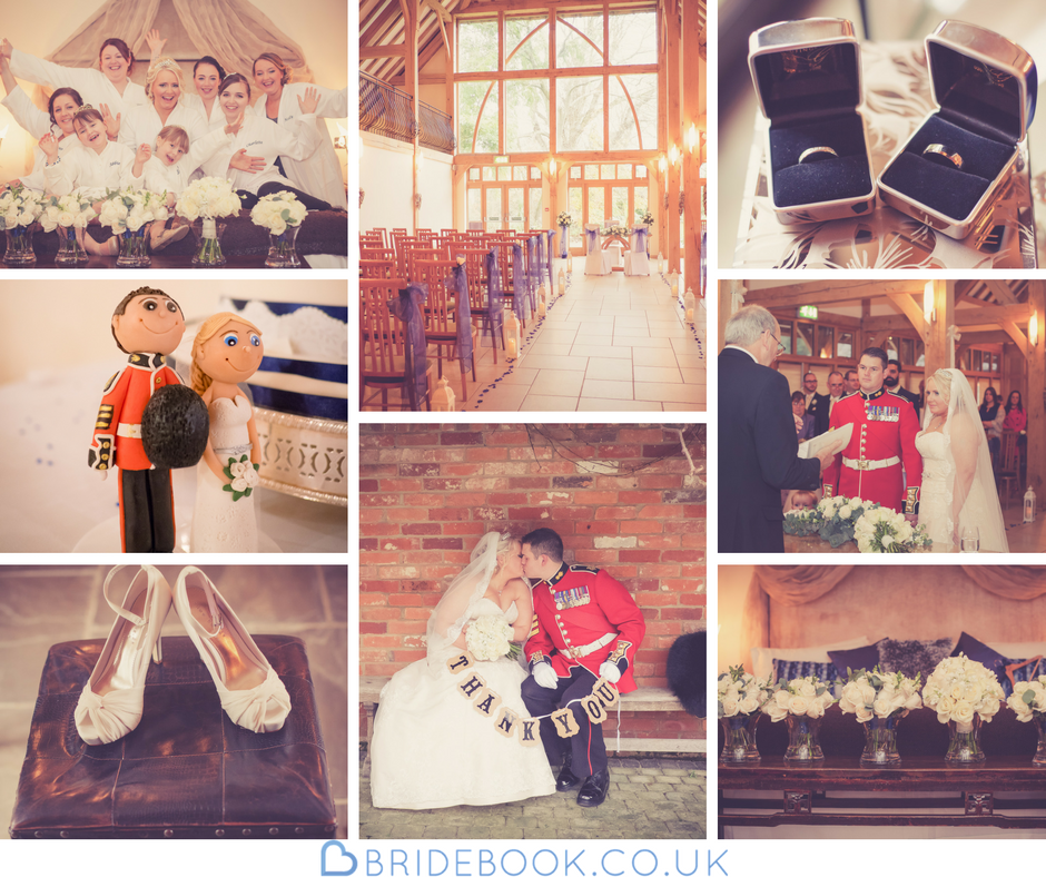 South West | Hampshire | Yatley | Winter | Classic | Traditional | Military | Blue | Gold | Barn | Real Wedding | Sarah Elvin #Bridebook #RealWedding #WeddingIdeas Bridebook.co.uk 