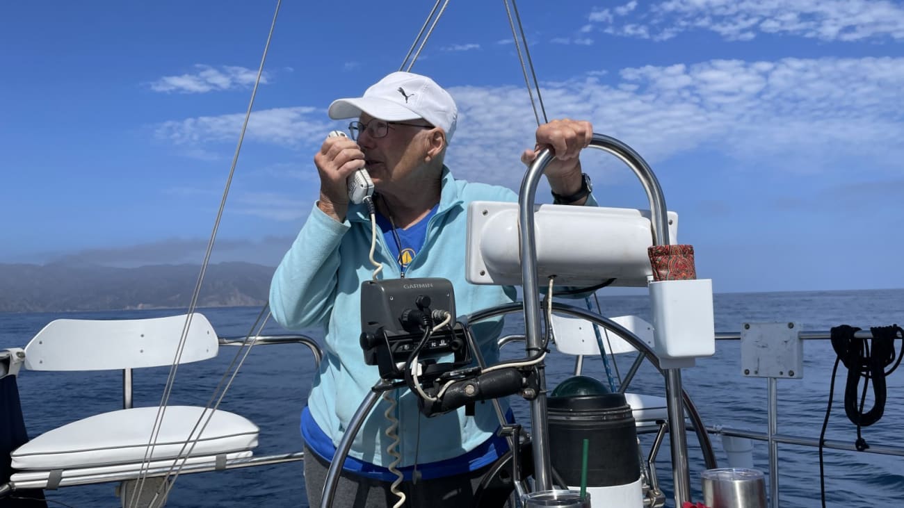 Jeannea Jordan Jeannea Jordan captains her sailboat following her successful spine surgery. Photo courtesy of Jeannea Jordan.