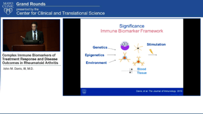 Grand Rounds (CME): Complex Immune Biomarkers of Treatment Response and Disease Outcomes in Rheumatoid Arthritis