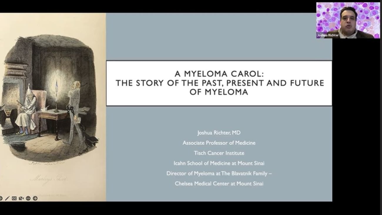 A Myeloma Carol: The Story of the Past, Present and Future of Myeloma, a Grands Rounds presentation from the Mount Sinai Tisch Cancer Institute
