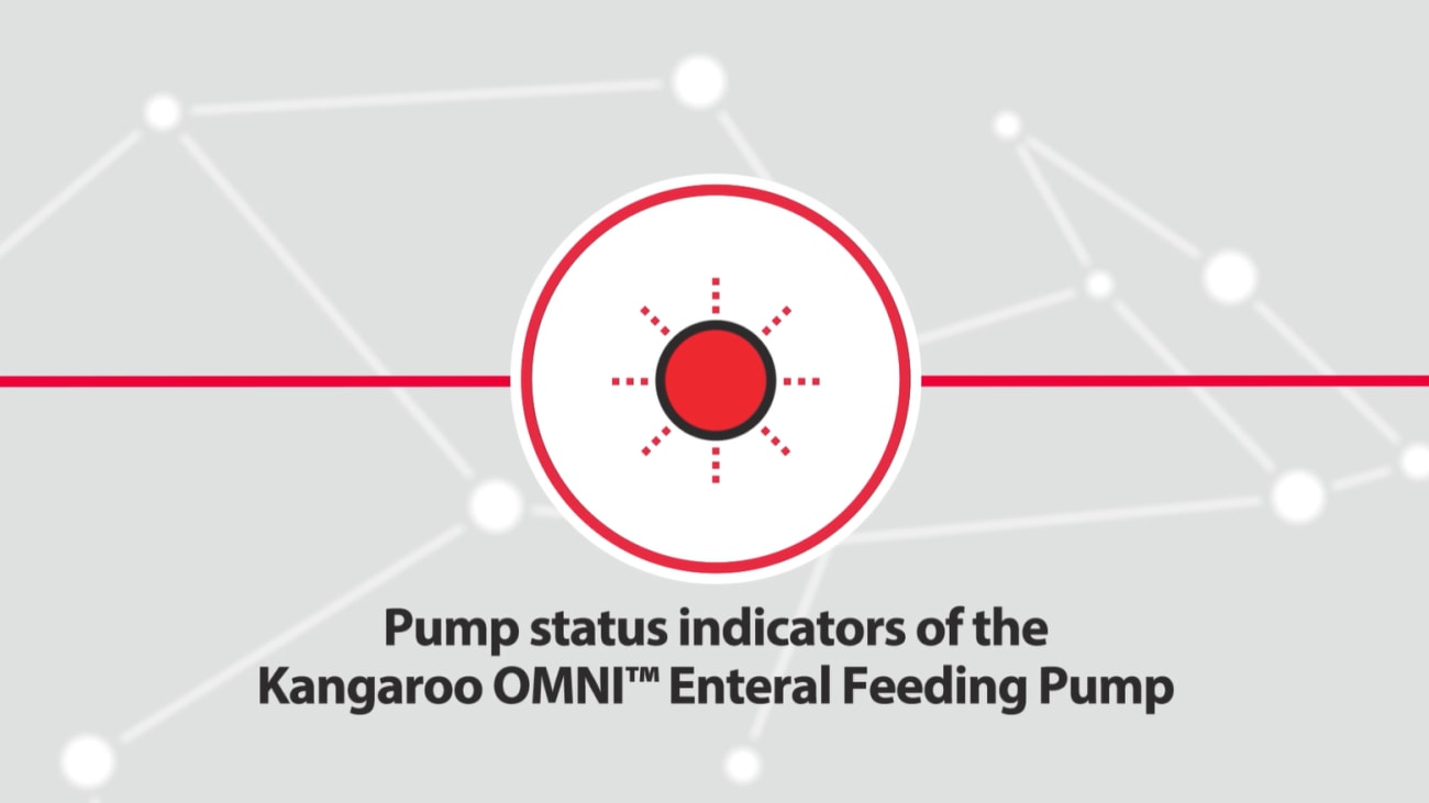 Pump Status Indicators on Kangaroo OMNI™ Cardinal Health