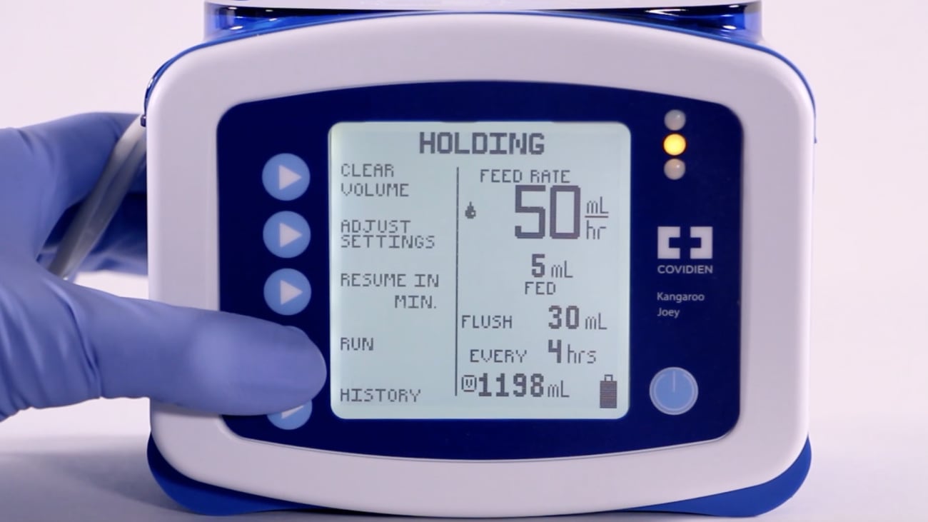 Using the Adjust Settings Feature of the Kangaroo™ Joey Cardinal Health