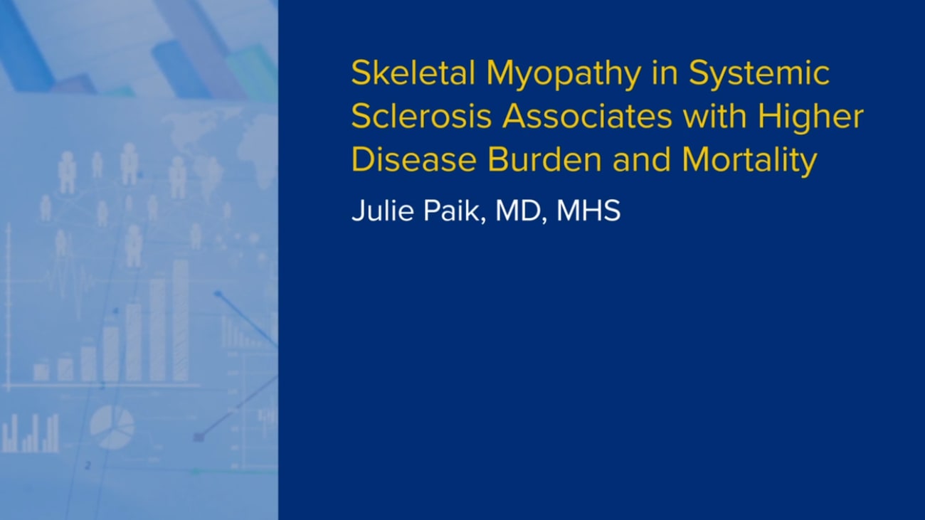 Skeletal Myopathy in Systemic Sclerosis Associated with Higher Disease
