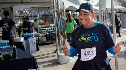 Lung Transplant Patient Toni Perez Completes Los Muertos 5K Run/Walk