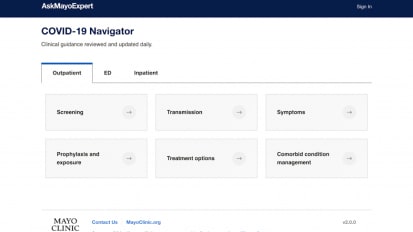 AskMayoExpert COVID-19 Navigator (Podcast Episode 24)