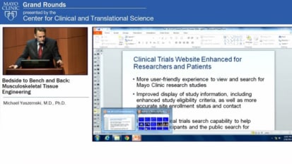 Grand Rounds — Bedside to Bench and Back: Musculoskeletal Tissue Engineering