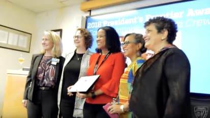 Deidra Crews Receives the 2018 Johns Hopkins University Frontier Award