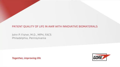 Patient Quality of Life in AWR and the Impact of Innovative Biomaterials