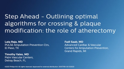 Outlining optimal algorithms for crossing & plaque modification the role of atherectomy