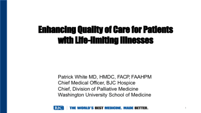 Enhancing Quality of Care for Patients with Life-Limiting Illnesses