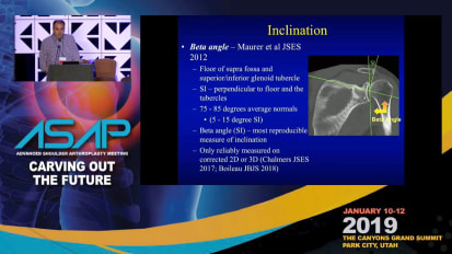 Making sense of all our measures-inclination, version, subluxation, reaming depth & implant seating. ASAP Meeting