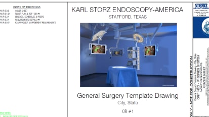 General Surgery Operating Room Design Template