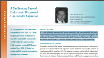 A Challenging Case of Endoscopic Ultrasound Fine-Needle Aspiration