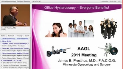 AAGL 2011: Office Hysteroscopy 