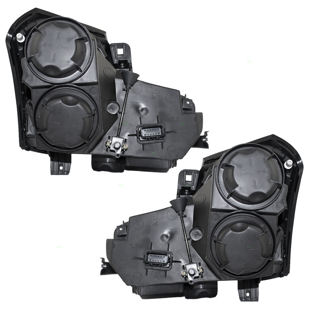 0307 Cadillac CTS New Pair Set Halogen Headlight Headlamp Lens Housing