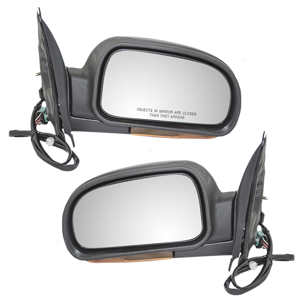 Chevrolet GMC Buick Oldsmobile SUV Set of Side View Power Mirrors Heated Amber Signal Power