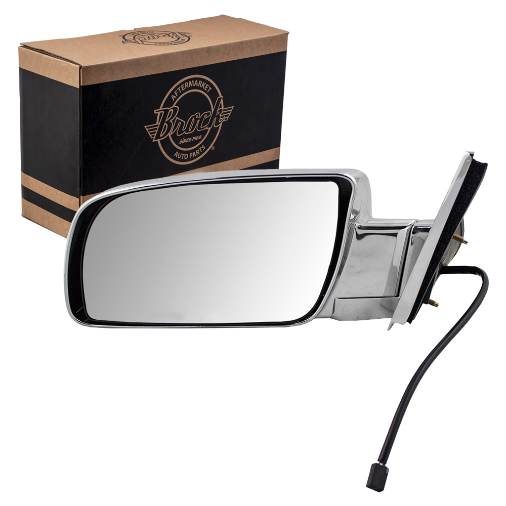 Chevrolet GMC Pickup Truck SUV Drivers Side View Power Mirror Chrome