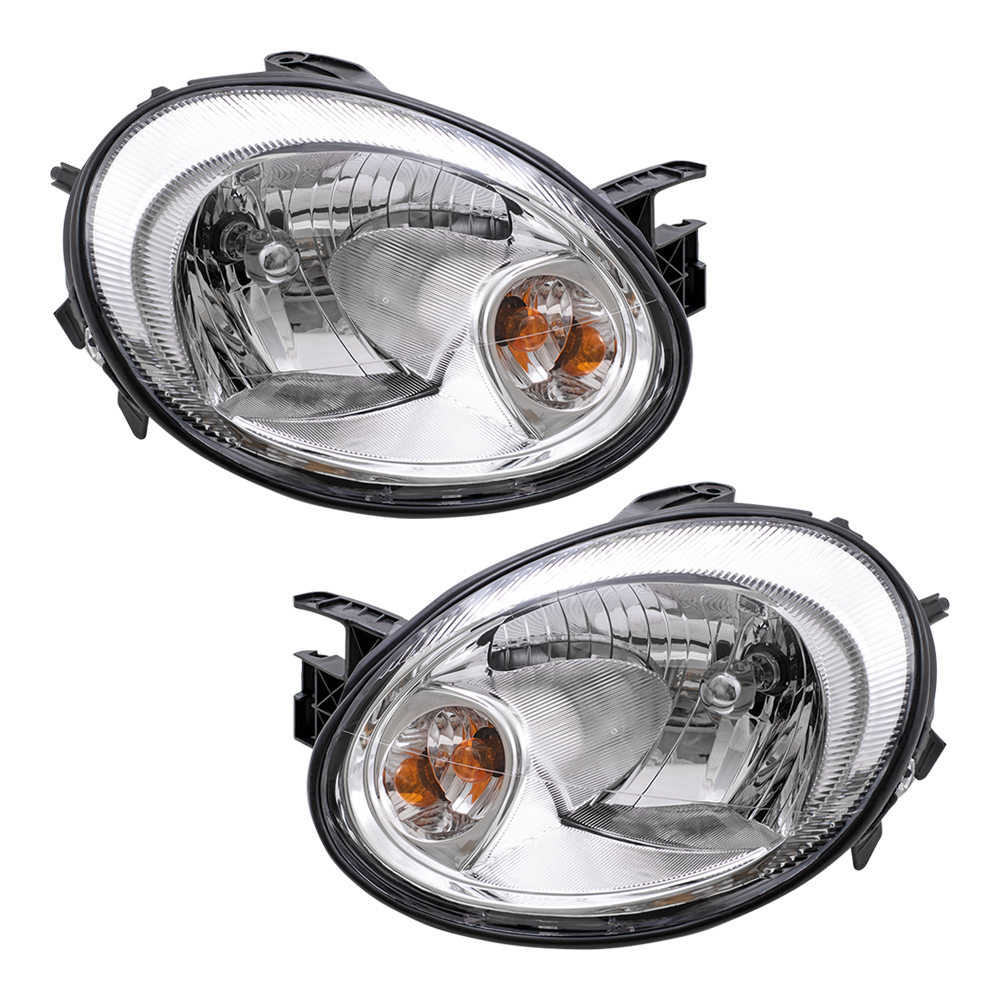 0305 Dodge Neon New Pair Set Headlight Headlamp Lens