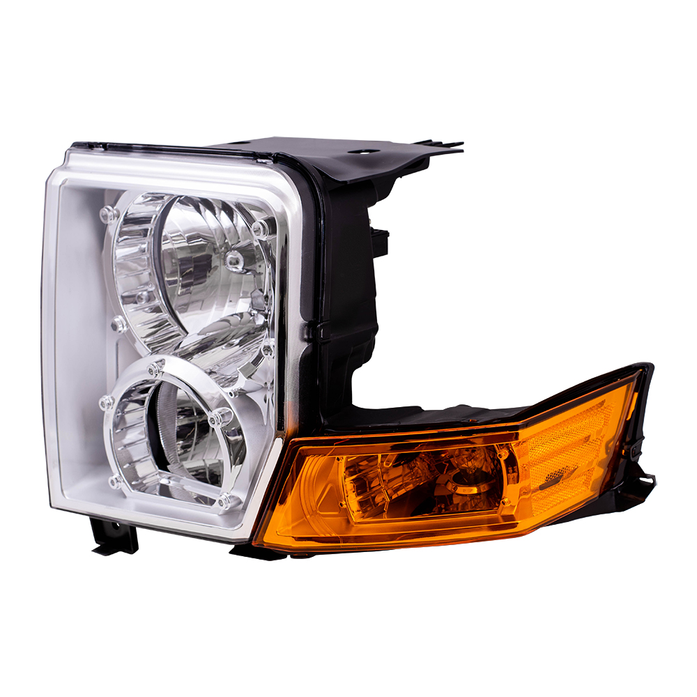 0610 Jeep Commander Drivers Halogen Headlight Assembly