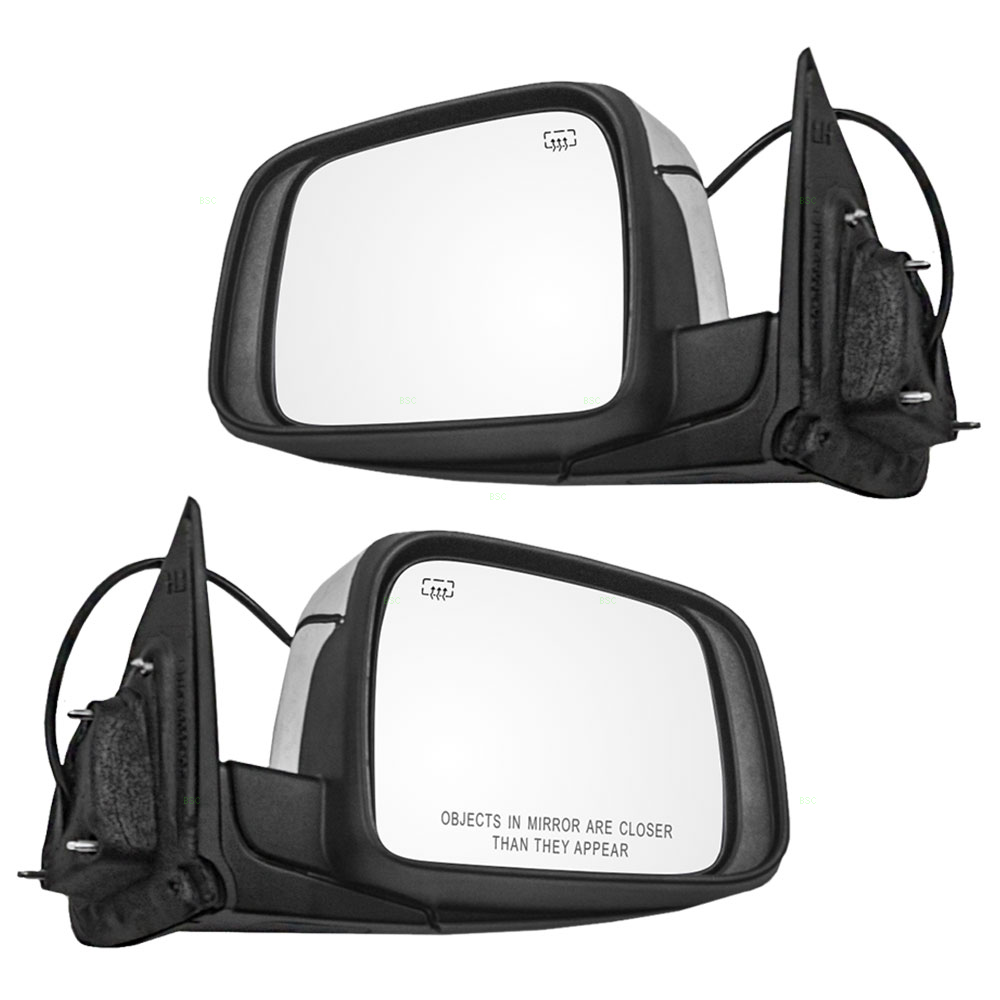 1117 Dodge Durango Set of Side View Power Mirrors Heated w/ Chrome