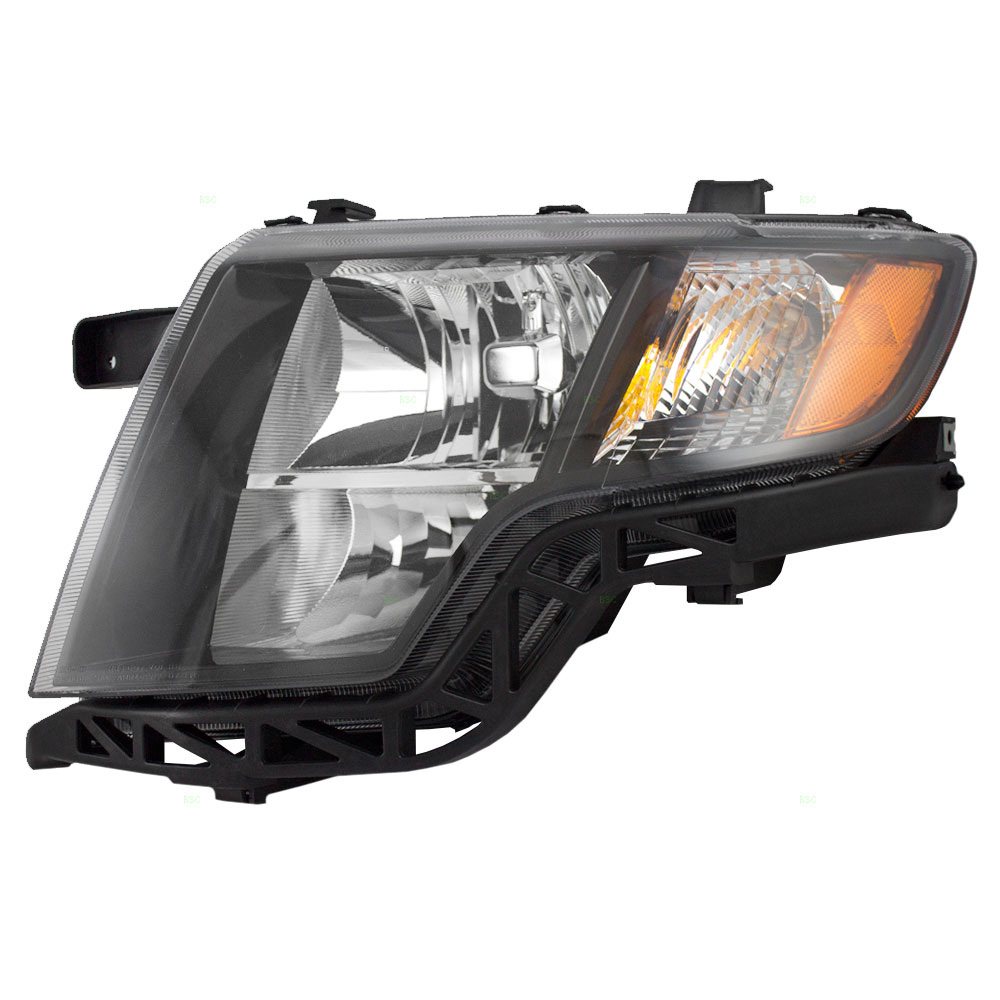 07-10 Ford Edge Drivers Headlight Assembly - Black Bezel